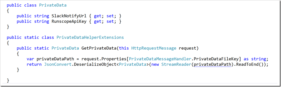 image Private Data Class Extensions