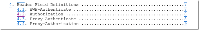 Header field definitions IETF Specs