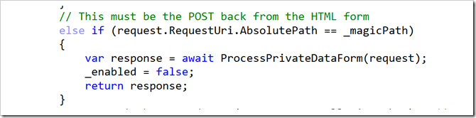 image Post back from API