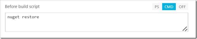 build script nuget restore