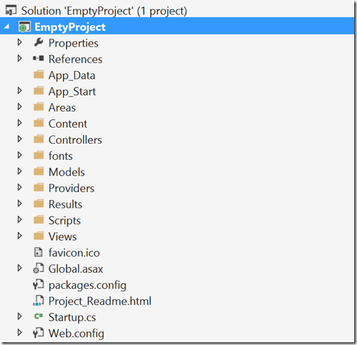 image Visual Studio Solution Explorer EmptyProject