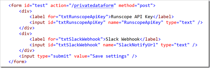 image Private Data API Post