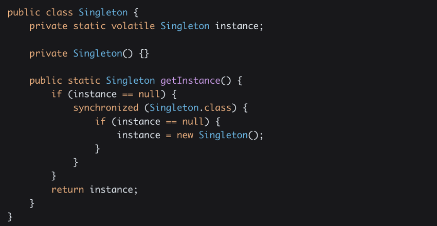 Implementing Singleton Pattern