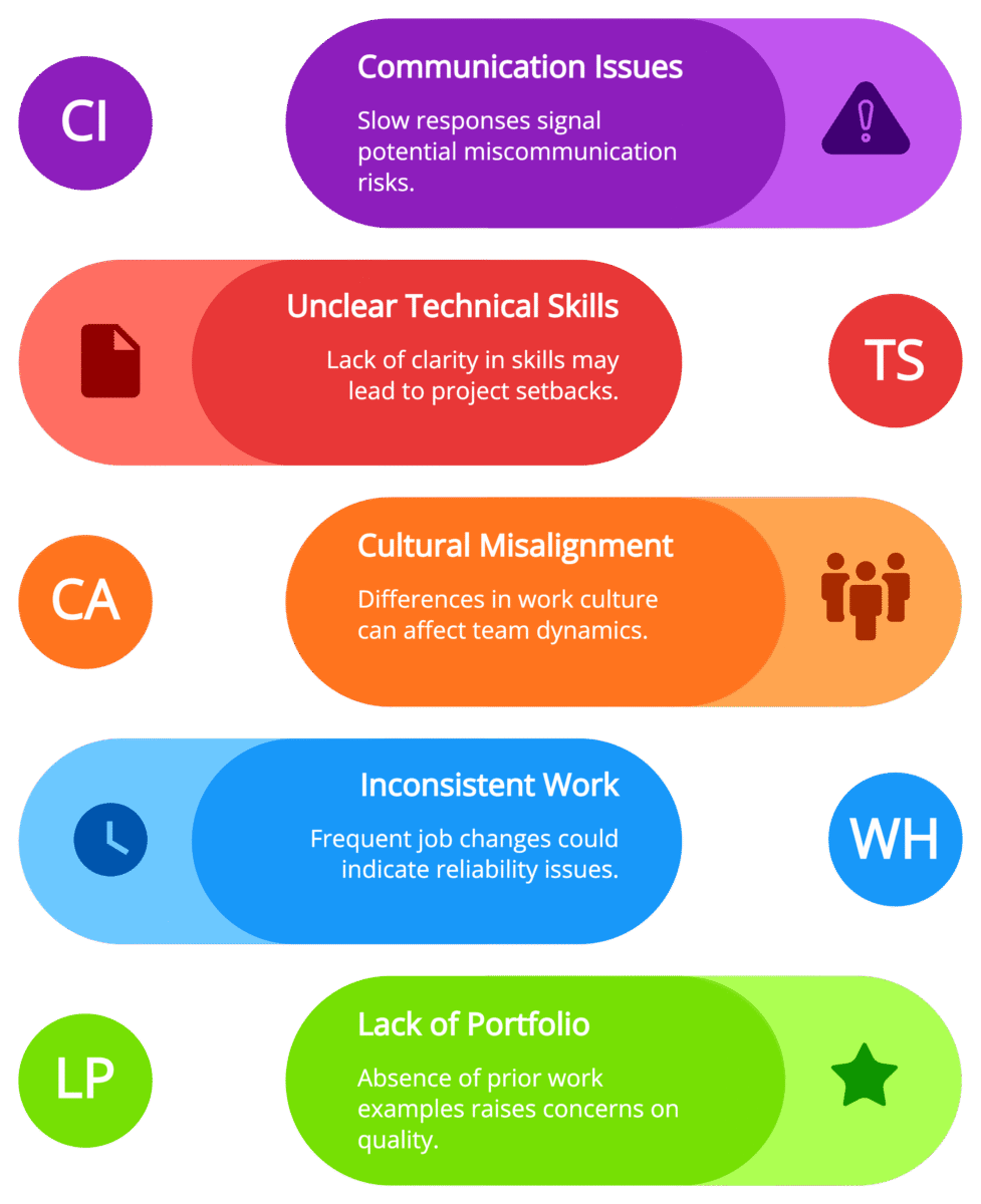 Red Flags to Watch for When Hiring Nearshore Developers